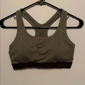 Grey Nike Pro Sportsbra
